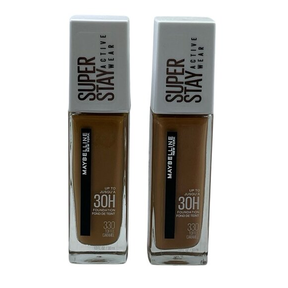 Maybelline Superstay Full Coverage 30 Hour Foundation 330 Toffee Carmet 2PK New - Picture 1 of 8